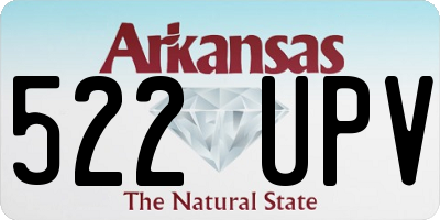 AR license plate 522UPV