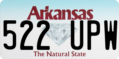 AR license plate 522UPW