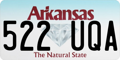 AR license plate 522UQA