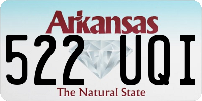 AR license plate 522UQI