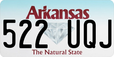 AR license plate 522UQJ