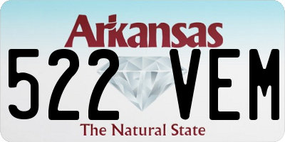 AR license plate 522VEM