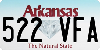 AR license plate 522VFA