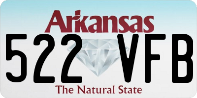 AR license plate 522VFB