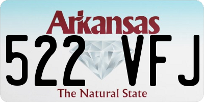 AR license plate 522VFJ