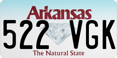 AR license plate 522VGK
