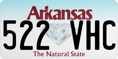 AR license plate 522VHC