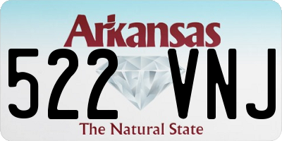 AR license plate 522VNJ