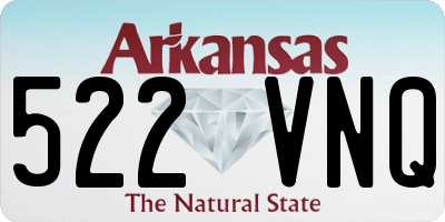 AR license plate 522VNQ