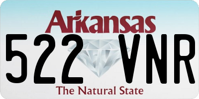 AR license plate 522VNR