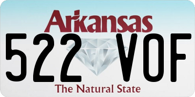 AR license plate 522VOF