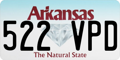 AR license plate 522VPD
