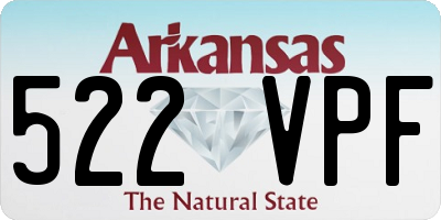 AR license plate 522VPF