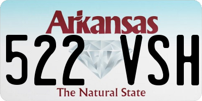 AR license plate 522VSH