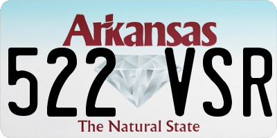 AR license plate 522VSR