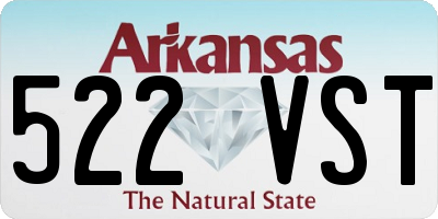 AR license plate 522VST