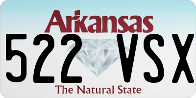 AR license plate 522VSX
