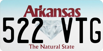 AR license plate 522VTG