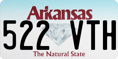 AR license plate 522VTH