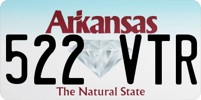 AR license plate 522VTR