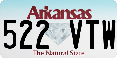 AR license plate 522VTW