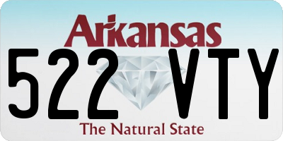 AR license plate 522VTY