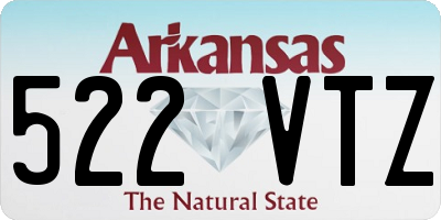 AR license plate 522VTZ