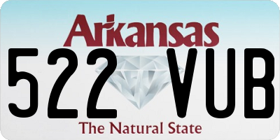 AR license plate 522VUB