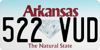 AR license plate 522VUD