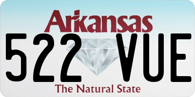 AR license plate 522VUE