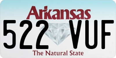 AR license plate 522VUF