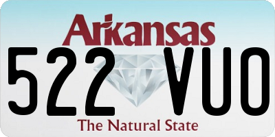 AR license plate 522VUO