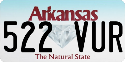 AR license plate 522VUR