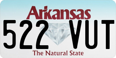 AR license plate 522VUT