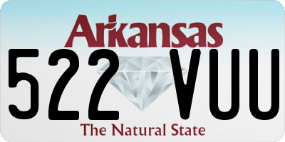 AR license plate 522VUU