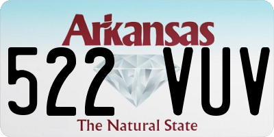 AR license plate 522VUV