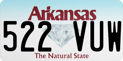 AR license plate 522VUW