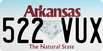 AR license plate 522VUX