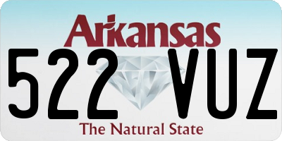AR license plate 522VUZ