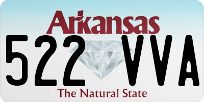 AR license plate 522VVA