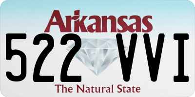 AR license plate 522VVI