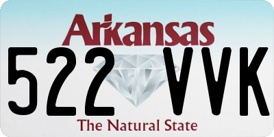 AR license plate 522VVK