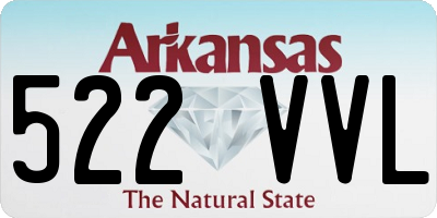 AR license plate 522VVL