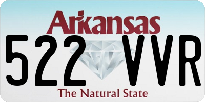 AR license plate 522VVR