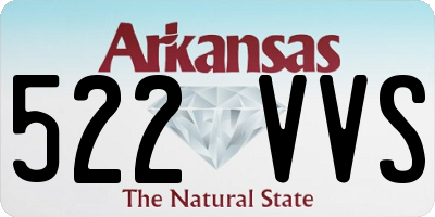 AR license plate 522VVS