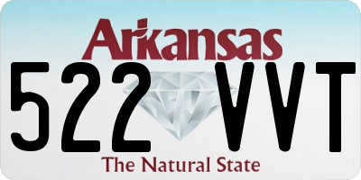 AR license plate 522VVT