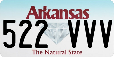 AR license plate 522VVV