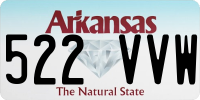 AR license plate 522VVW