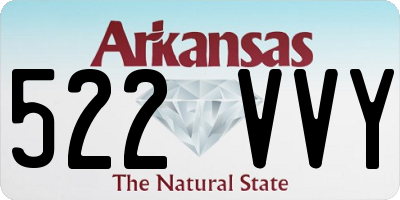AR license plate 522VVY