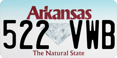 AR license plate 522VWB